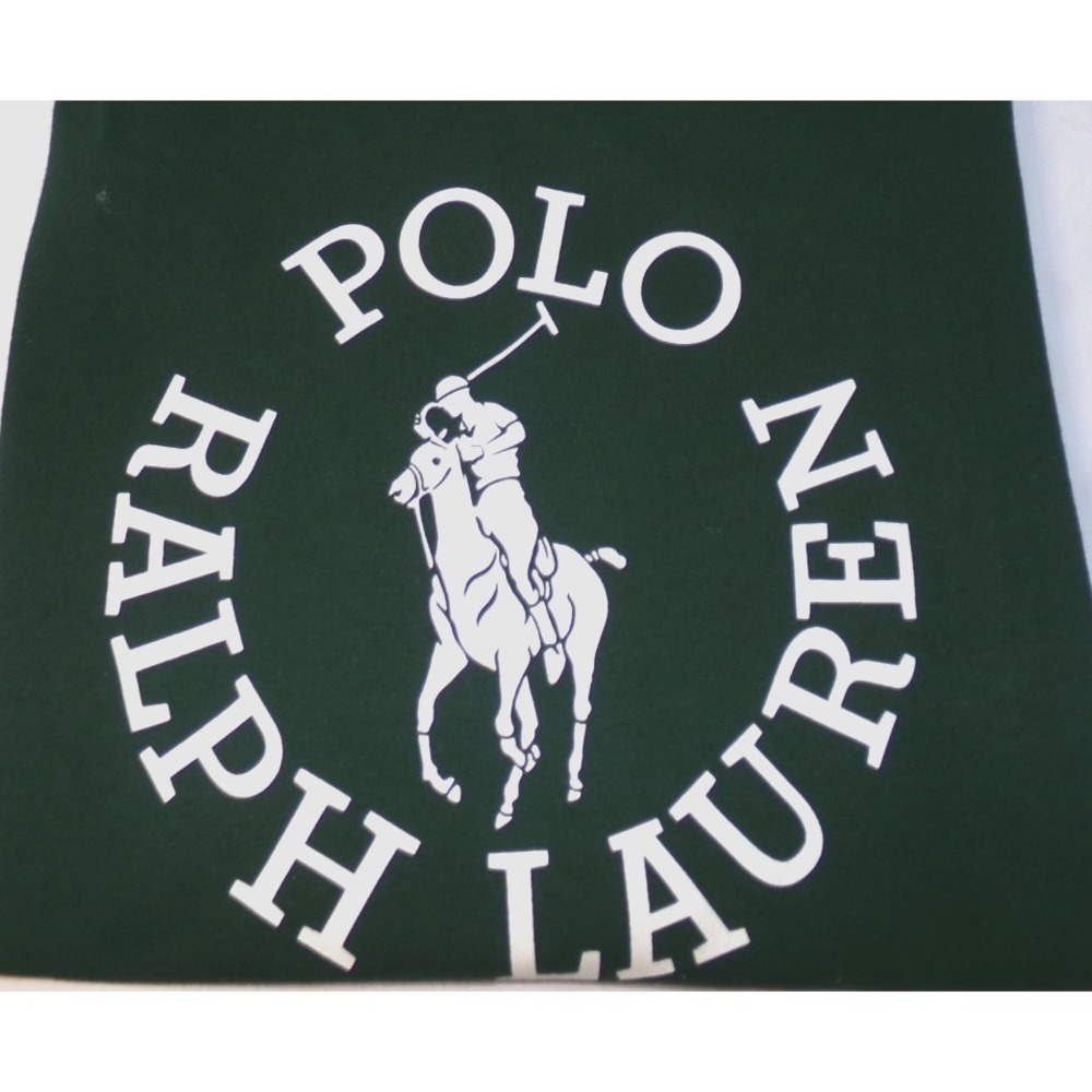 POLO RALPH LAUREN MEN'S S/S CIRCLE T-SHIRT~GREEN~SZ LRG~NWT - Picture 2 of 2